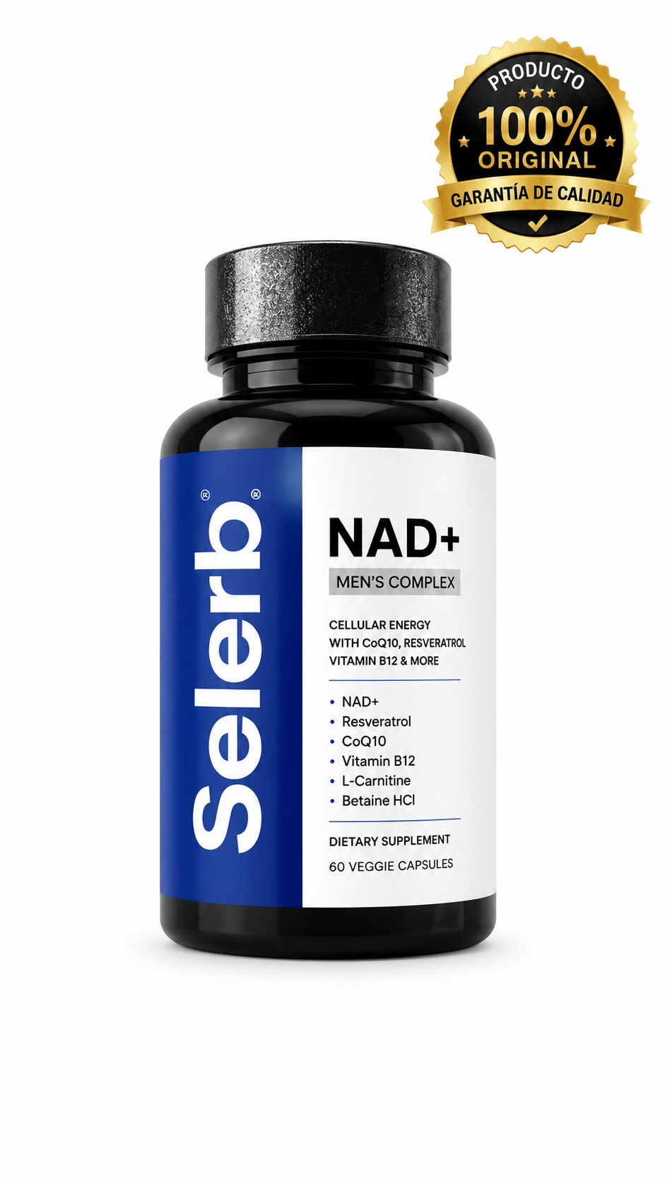 SELERB NAD+ RESVERATROL X 60 CAPS PARA HOMBRE