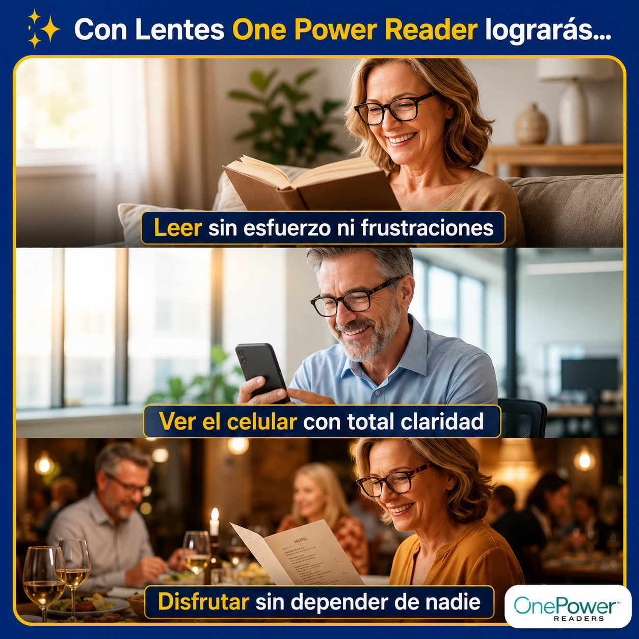 LENTES ONE POWER ENFOQUE AUTOMÁTICO