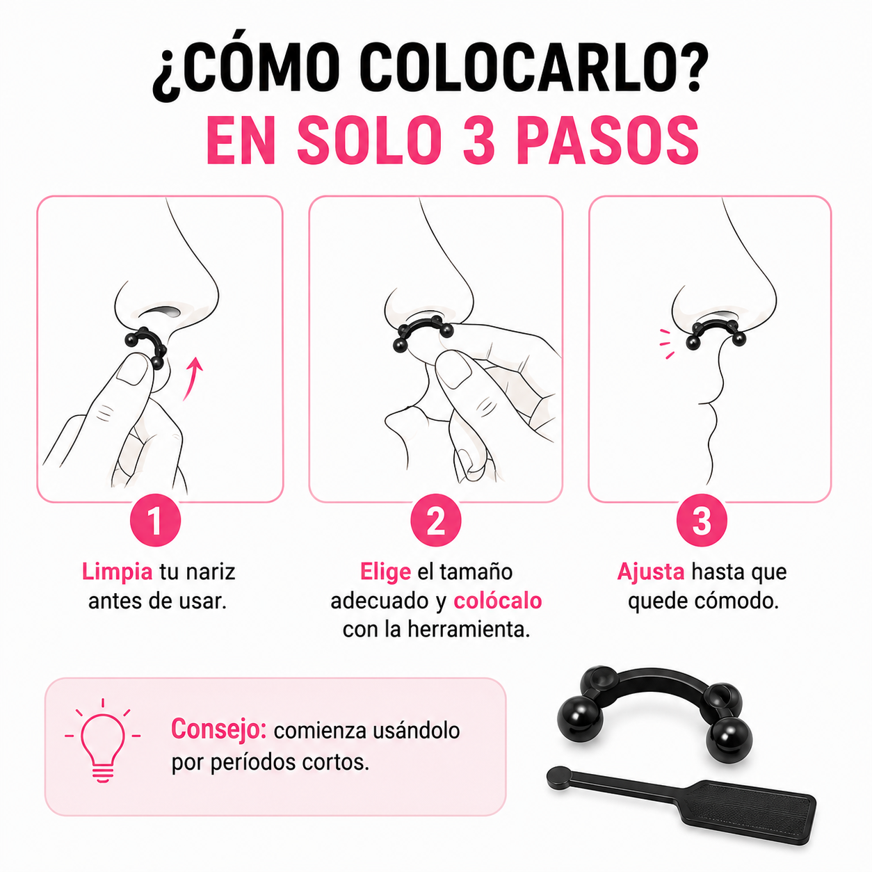 Corrector Nasal 3D SIN CIRUGIA