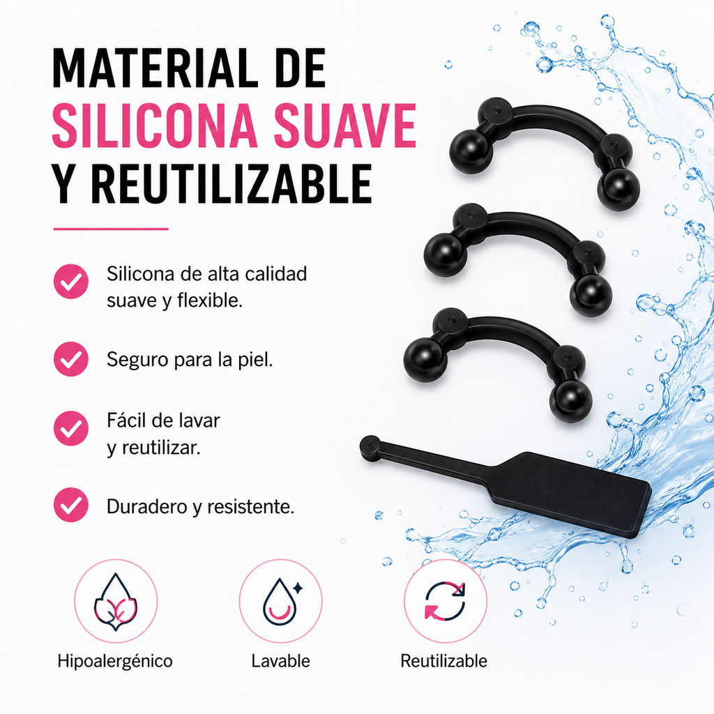 Material de silicona suave y reutilizable