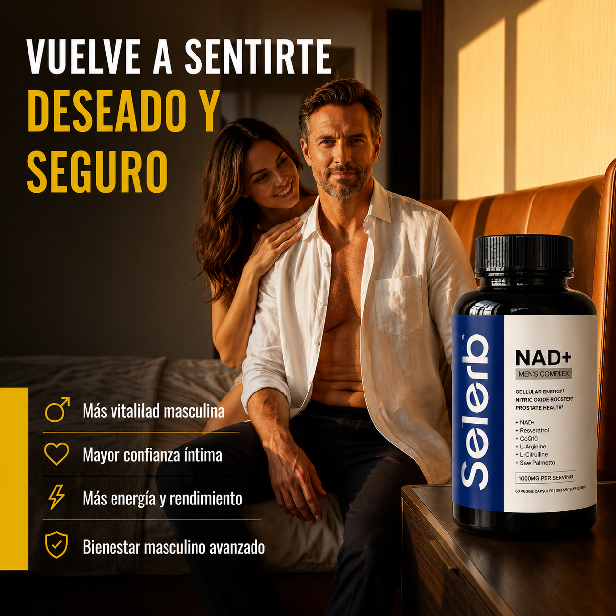 SELERB NAD+RESVERATROL HOMBRE VIRAL