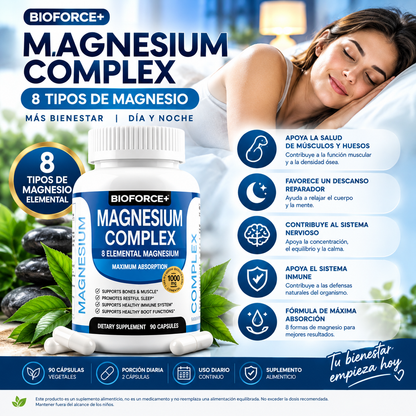 Magnesium Complex Bioforce 90 cápsulas de regalo