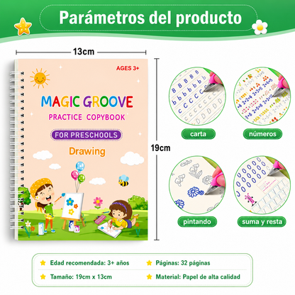 Set Cuaderno Magic Caligrafia Montessori