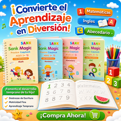 Set Cuaderno Magic Caligrafia Montessori
