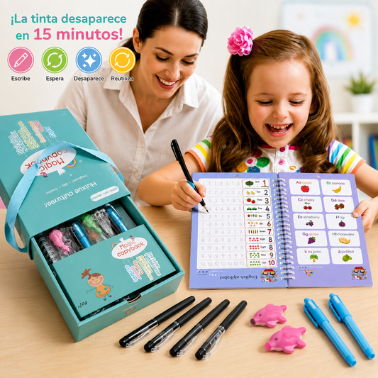 Set 5 Cuaderno Magic Copybook Edición Premium