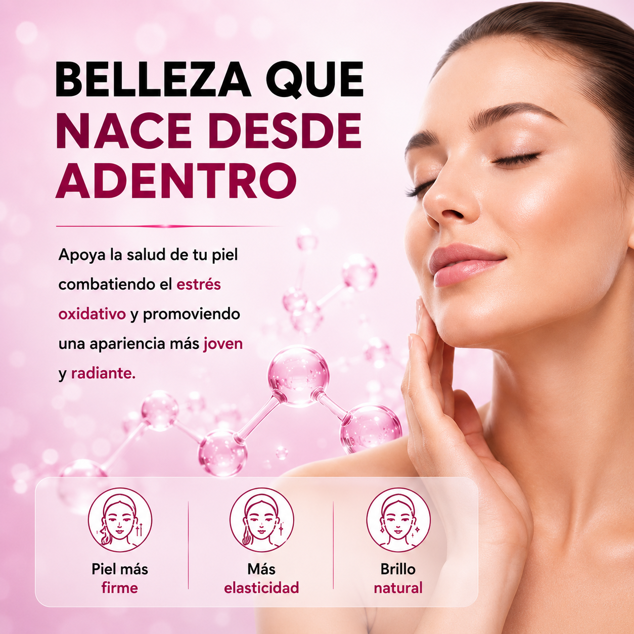 NAD+RESVERATROL 60 CAPSULAS* REJUVENECIMIENTO CELULAR