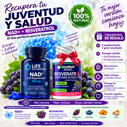 Resveratrol 100% Puro – apoyo cardiovascular y antioxidante