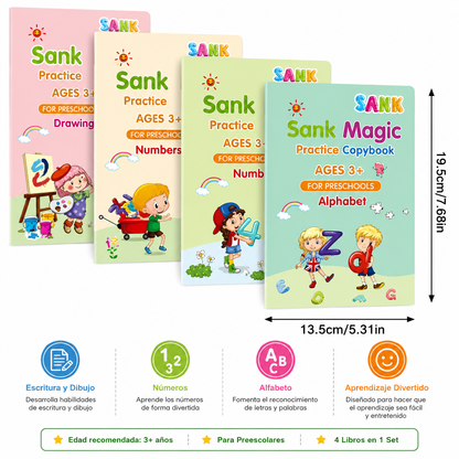 Set Cuaderno Magic Caligrafia Montessori