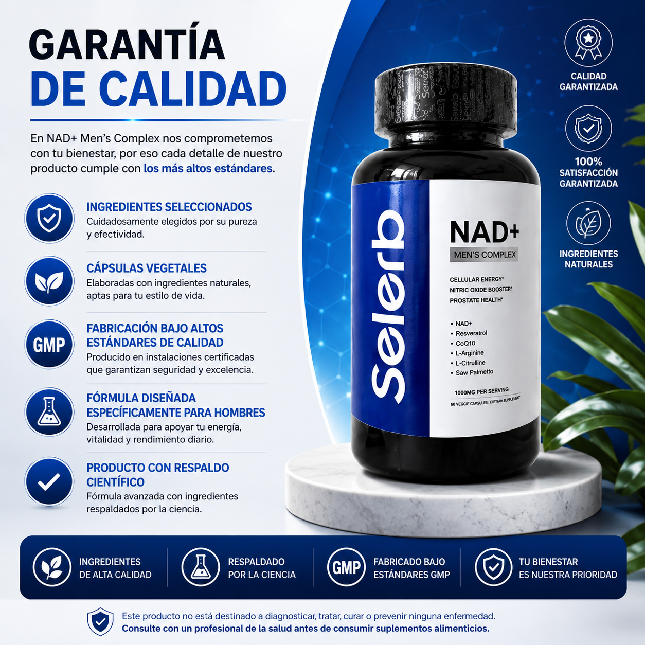 SELERB NAD+RESVERATROL HOMBRE VIRAL