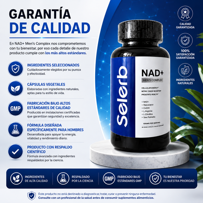 SELERB NAD+RESVERATROL HOMBRE VIRAL