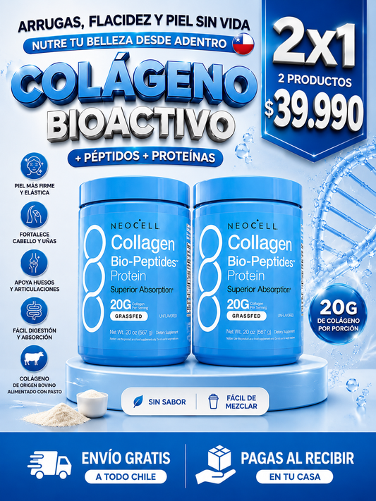 NEOCELL COLAGENO PEPTIDES PROTEÍNA / REJUVENECIMIENTO  CELULAR. LLEVA 2 PAGA 1
