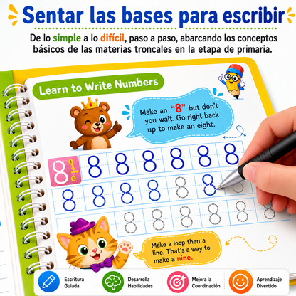 Set Cuaderno Magic Caligrafia Montessori
