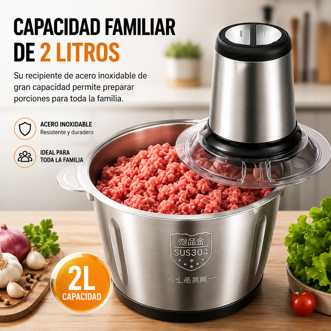 Procesadora de Alimentos 2 litros VIRAL