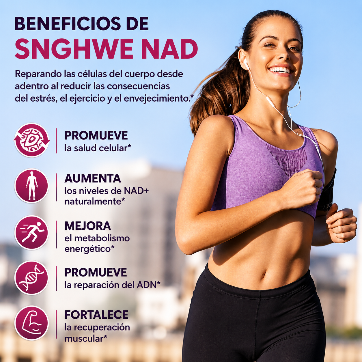 NAD+RESVERATROL 60 CAPSULAS* REJUVENECIMIENTO CELULAR