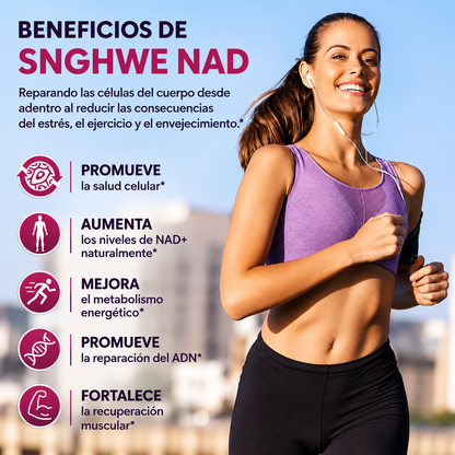 NAD+RESVERATROL 60 CAPSULAS* REJUVENECIMIENTO CELULAR