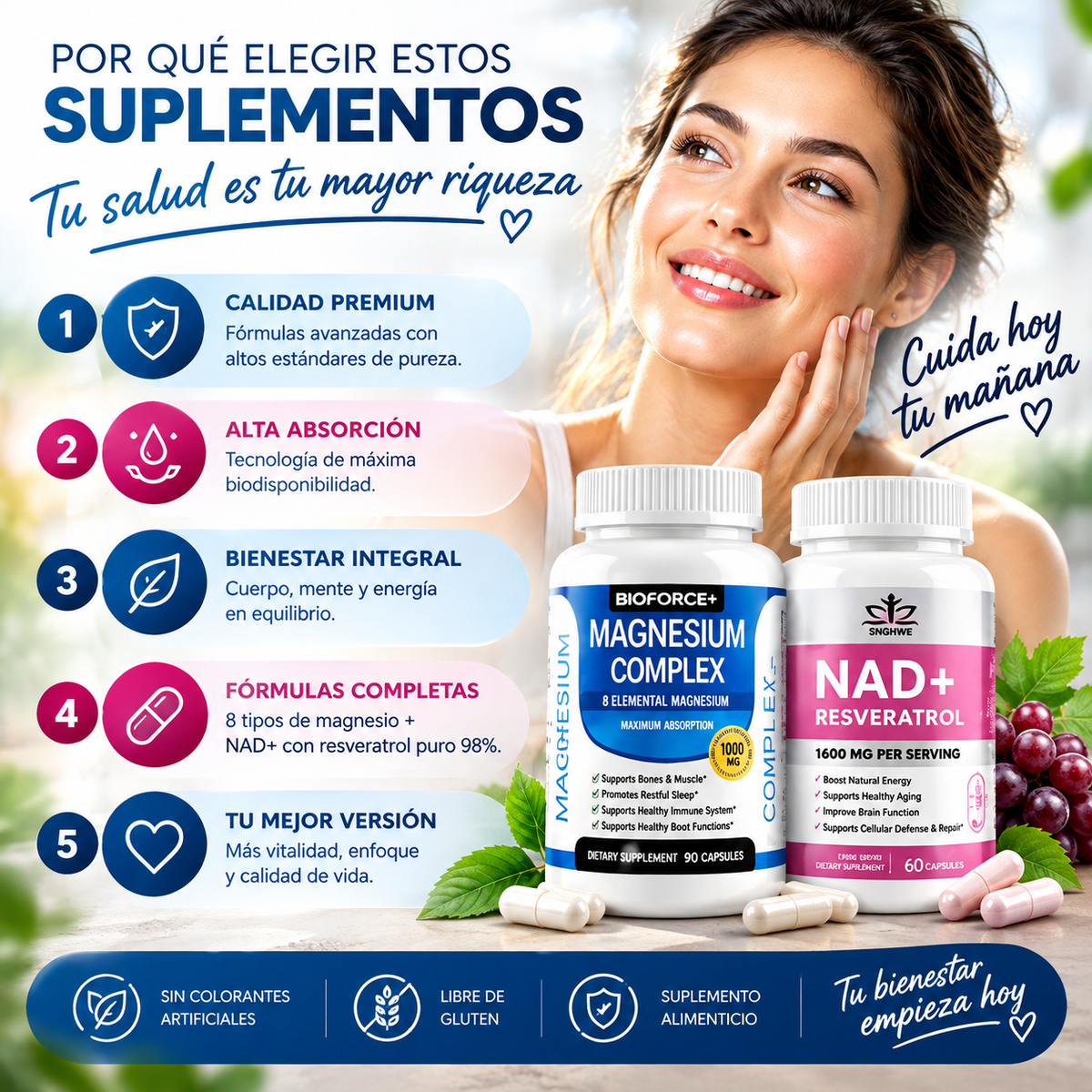 NAD+ Liposomal fórmula de alta absorción