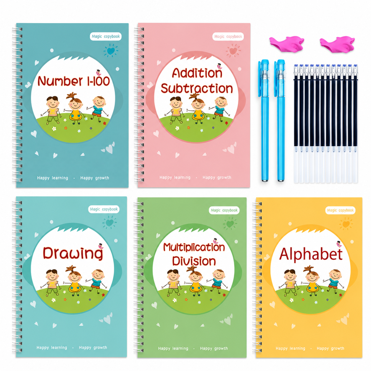 Set 5 Cuaderno Magic Copybook Edición Premium