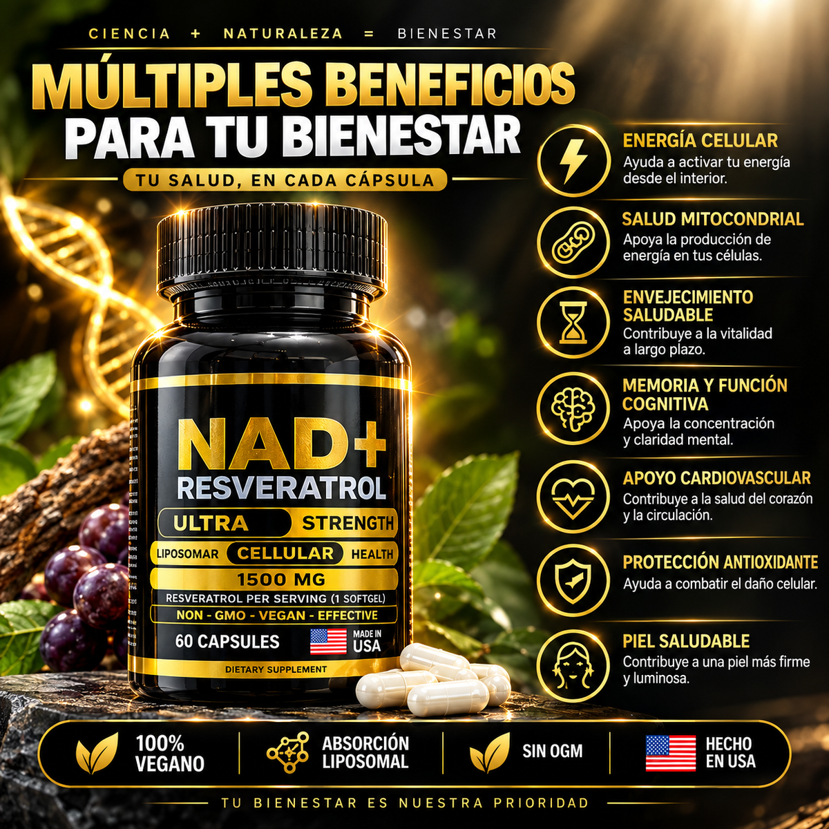 Presentación NAD+ Resveratrol