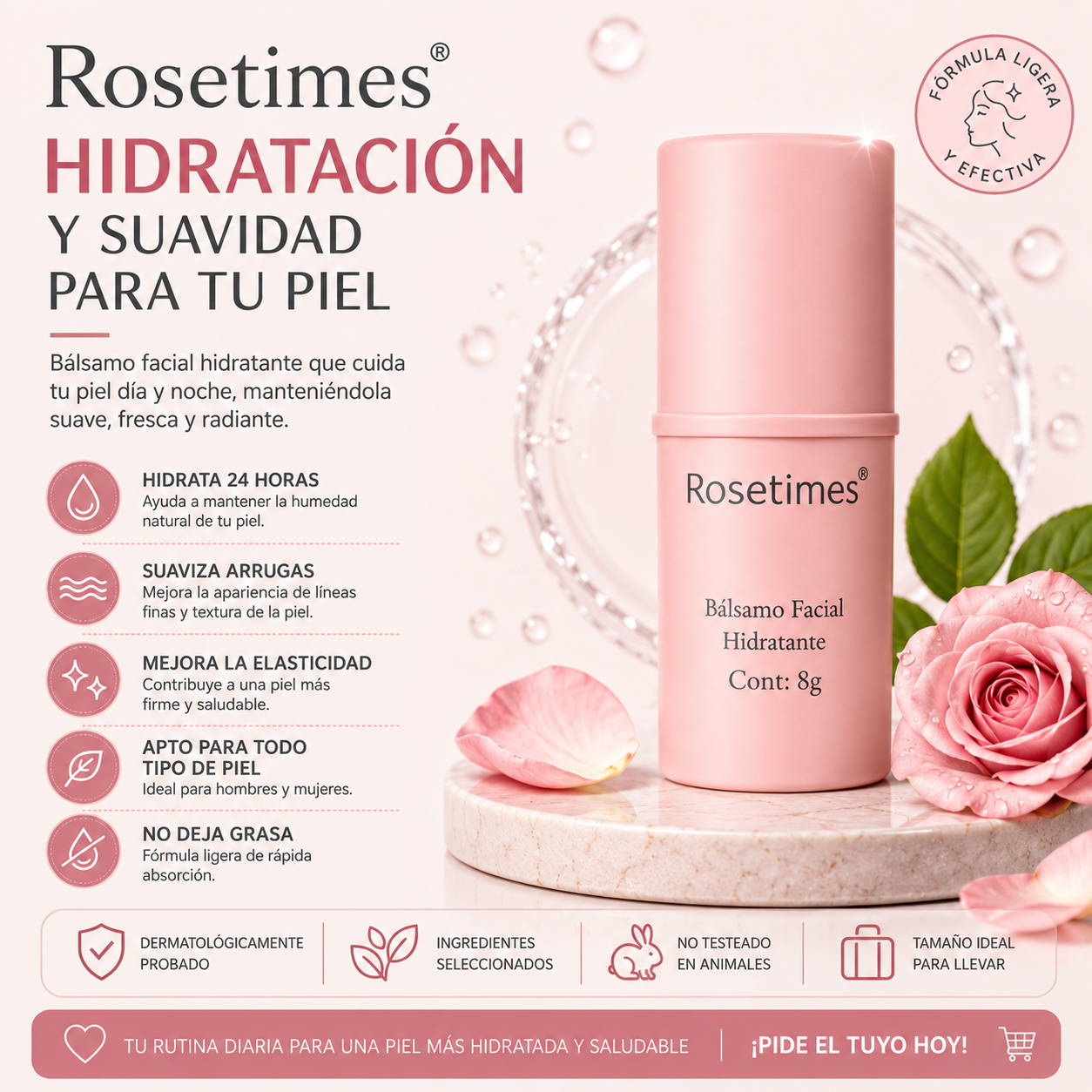 Bálsamo Facial Colágeno 2X. Dile Adiós a líneas de expresión y flacidez