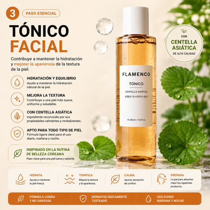Kit SkinCare COREANO MÁS BUSCADO Centella Asiática flamenco