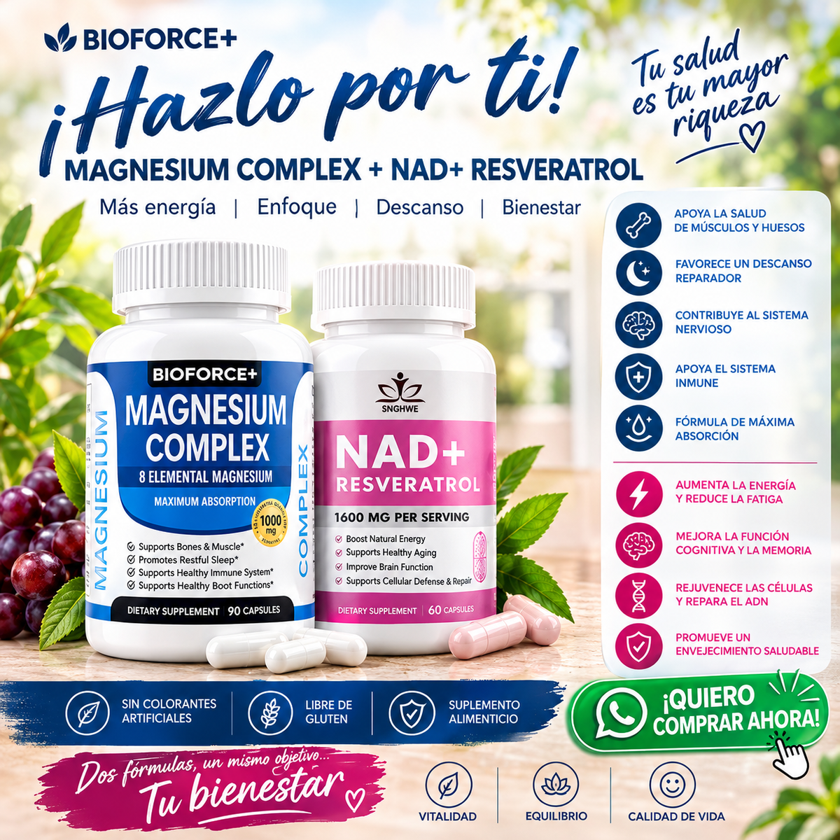 Beneficios del suplemento