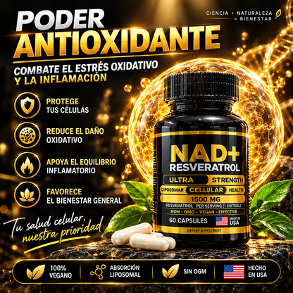 Beneficios del NAD+ con resveratrol