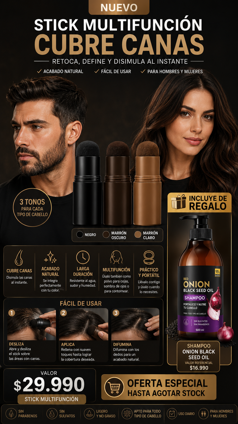 Barra magica Cubre Canas en Segundos