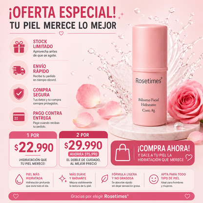 Bálsamo Facial Colágeno 2X. Dile Adiós a líneas de expresión y flacidez