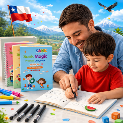 Set Cuaderno Magic Caligrafia Montessori