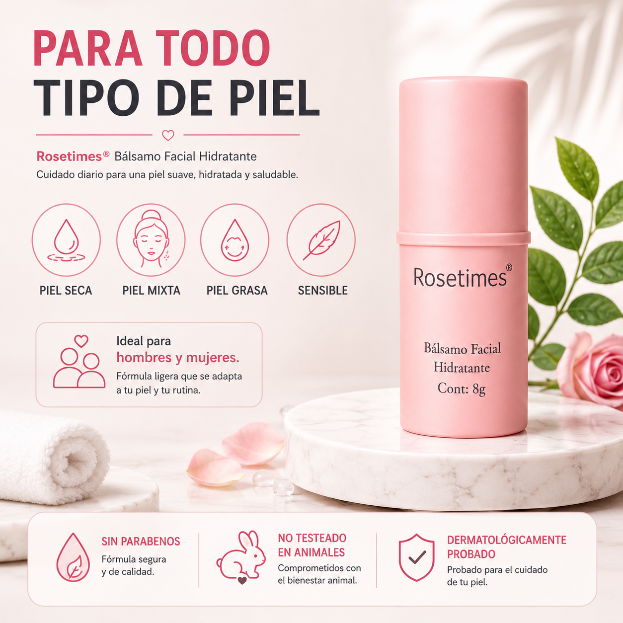 Bálsamo Facial Colágeno 2X. Dile Adiós a líneas de expresión y flacidez