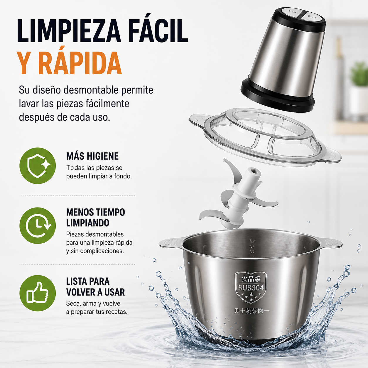 Procesadora de Alimentos 2 litros VIRAL