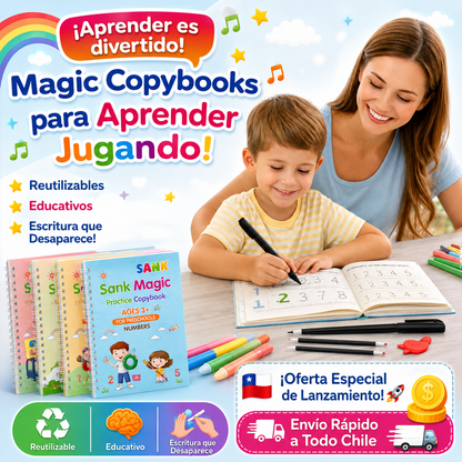 Set Cuaderno Magic Caligrafia Montessori